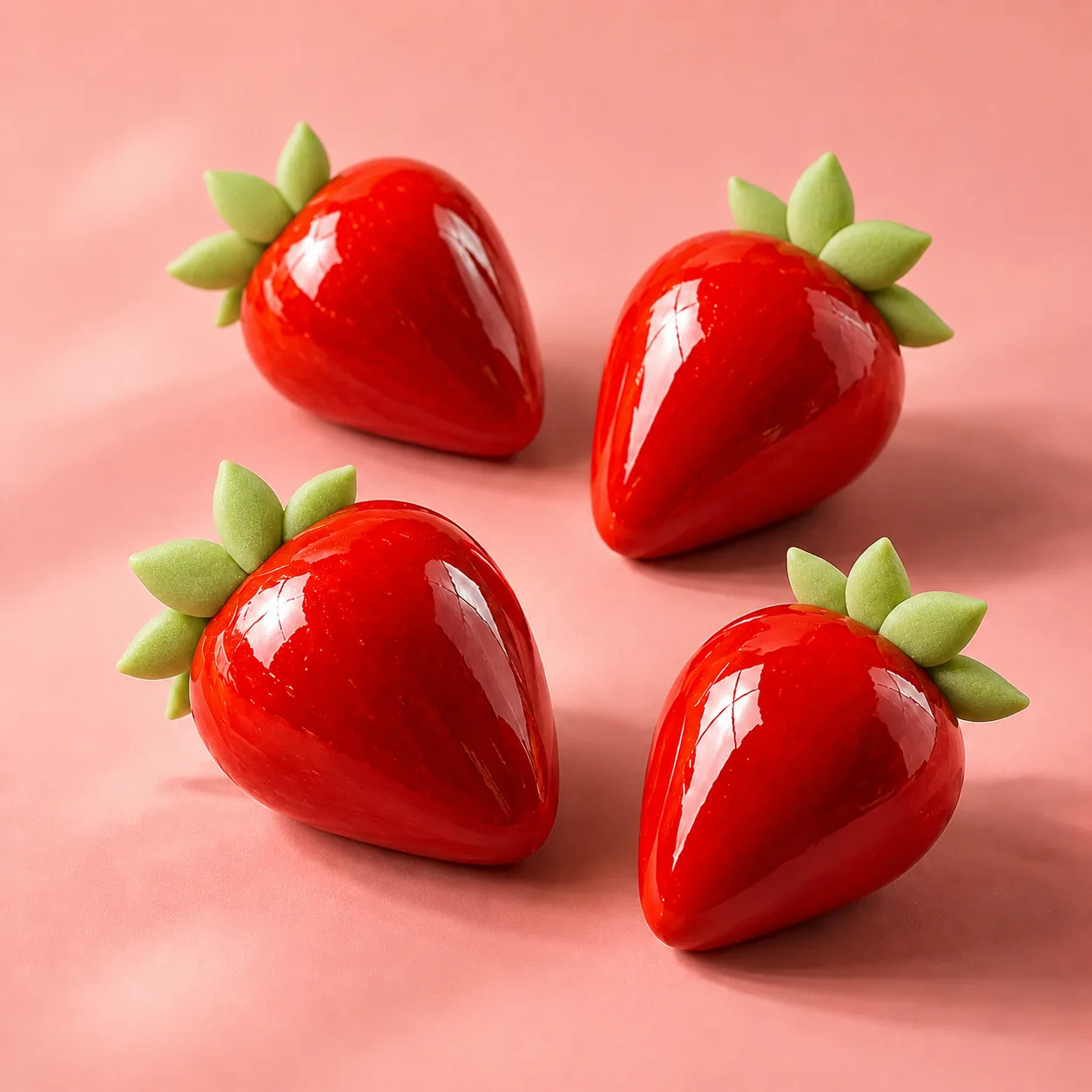 Fraise — création trompe-l'œil